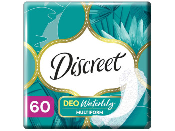 Прокладки ежедневные Discreet Deo Waterlily, одноразовые, 1 капля, аромат водяная лилия, 60шт