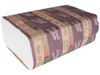 Полотенца бумажные двухсл. белые целлюлоз. Z-сл. Selpak Professional Extra 24х21,5см 200шт 32660430