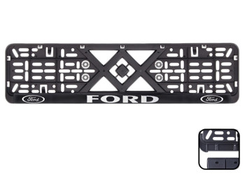 Рамка номера пластикова з хромованим рельєфним написом FORD