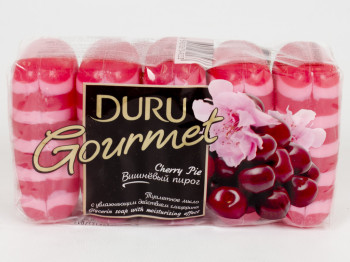 Мыло Duru "Gourmet эко - Вишня" 75гр с глицерином (цена за набор 5 кусков) S-622