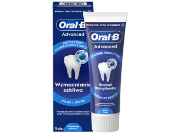 Зубная паста Oral-B Advanced Enamel Strengthening, с фторидом олова, 75 мл