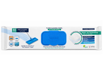 Серветки вологі DeepFresh Mop Soap, для прибирання підлоги, неткане волокно, з ароматом мила, 50шт