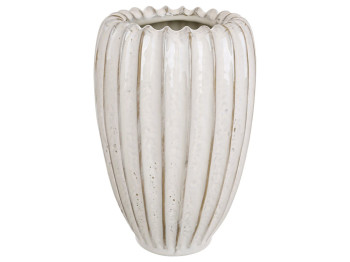 Ваза у формі морської раковини Shell, кераміка, 13×13×19,4см, колір сірий