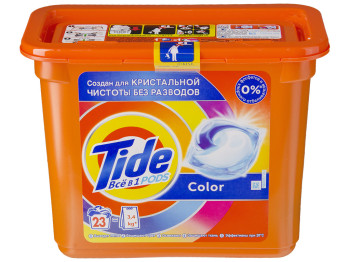 Жидкий гель в растворимых капсулах Tide Color 23х22,8г