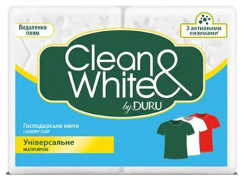 Господарське мило Duru Clean&White, універсальне, 120г (ціна за 2 шт)