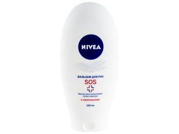 Бальзам для рук Nivea "SOS" з пантенолом, відновлення для сухої шкіри рук 100мл