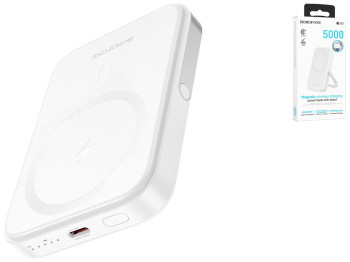 Універсальна мобільна батарея Power Bank Borofone BJ51 Kody PD20W magnetic 5000mAh Колір Бiлий