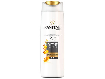 Шампунь и бальзам-ополаскиватель Pantene Pro-V 3в1 Густые и крепкие 360мл
