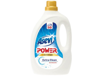 Гель для стирки универсальный Asevi Power Extra Clean, биоразлагаемый, 50 циклов, 2,5л