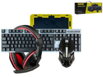 Игровой Комплект 4в1 T-Wolf TF-240 Цвет Черный