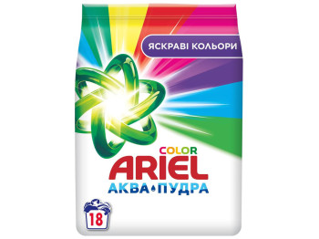Порошок пральний Ariel Aqua Powder Color, для кольорової білизни, 18 циклів, 2,7кг