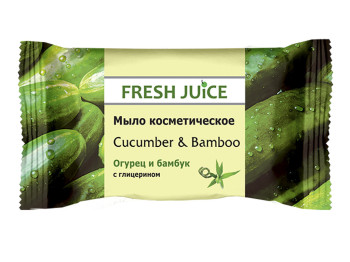 Мыло косметическое Fresh Juice "Cucumber & Bamboo" огурец и бамбук 75г