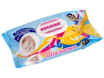 Влажные салфетки детские "Discount" "С экстр. календулы и витам. Е" 120шт клапан