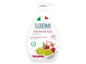 Гель для душу Eloderma Pomegranate &amp; Lime, універсальний, аромат гранат та лайм, 1000мл