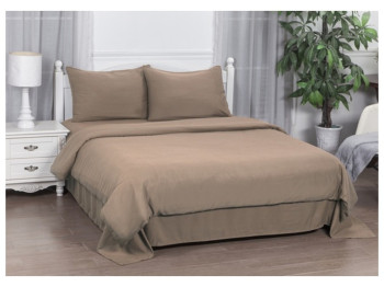 Комплект постільної білизни SOHO, Mocha Mousse, поліестер, євро 200×220 см
