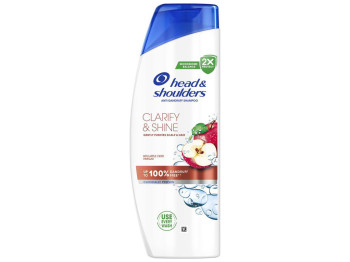 Шампунь Head Shoulders Очищение и блеск, против перхоти, с яблочным уксусом, 400мл