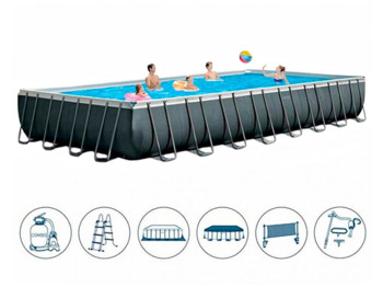 Басейн прямокутний каркасний Ultra XTR. Intex 26378