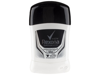 Антиперспірант-олівець для чоловіків Rexona men Motionsense "Невидимий на чорному і білому" 48г 50мл