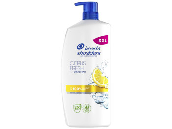 Шампунь Head & Shoulders Цитрусовая свежесть против перхоти для жирных волос с дозатором, 800мл