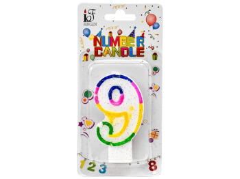 Свечи-цифры для торта, 9