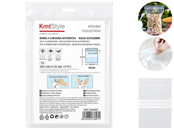 Пакети із zip-lock KmtStyle, 200×300 мм, 10 шт, прозорі