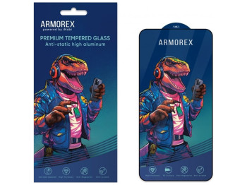 Захисне скло ARMOREX 5D High-Alum Antistatic for iPhone 14 Pro Колір Чорний