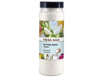 Намистинки для ванни Fresh Juice Freesia & Coconut, з екстрактом кокосу та ароматом фрезії, 450г