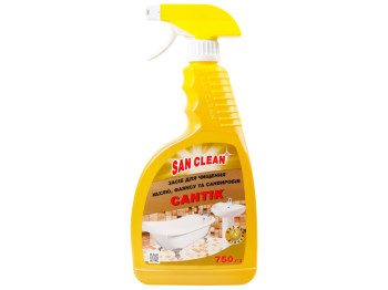 Средство для чистки сантехники San Clean Сантик, с распылителем, 750мл
