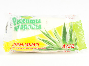 Крем-мыло космет. твердое "Рецепты природы" "Алое" 100гр