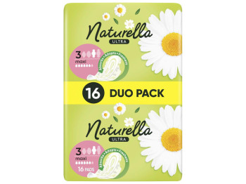 Прокладки гігієнічні Naturella Ultra Maxi, з ароматом, з крильцями, розмір 3, 6 крапель, 16шт
