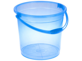 Відро R plastic прозоре, без кришки, голубе, 15л, 11502