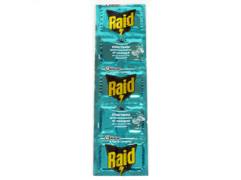 Пластини для фумігатора Raid від комарів "Евкаліпт" 10шт