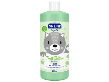 Детский гель 3 в 1 On Line Le Petit Fruit Jellies для волос, тела и лица, 850мл