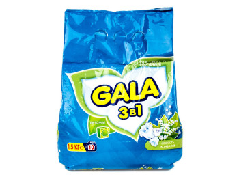 Порошок стиральный Gala "3в1 Автомат Свежесть ландышей" 1.5кг