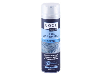 Гель для гоління Cool Men "UltraSensitive" 200мл