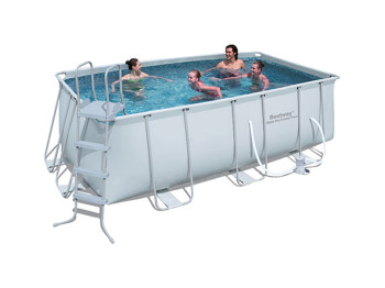 Басейн каркасний прямокутний Power Steel. Bestway 56722