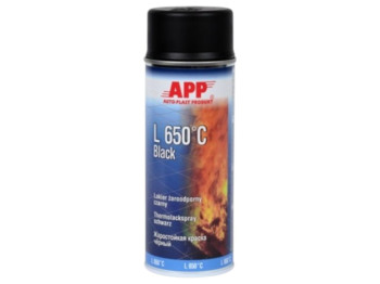 Краска App l650°c black spray, аэрозольная, чёрный, 400 мл
