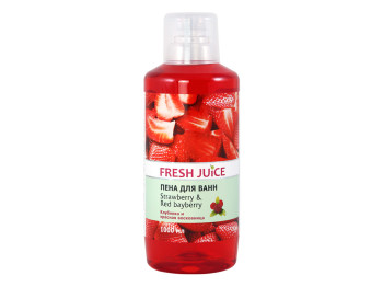 Пена для ванной Fresh Juice "Strawberry&Red Bayberry" 1л