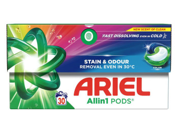 Капсули для прання Ariel All-in-1 PODS для кольорової білизни, 30шт