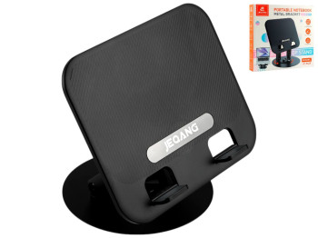 Подставка для ноутбука Jeqang JP-H628, 25×21×4,5 см, цвет черный