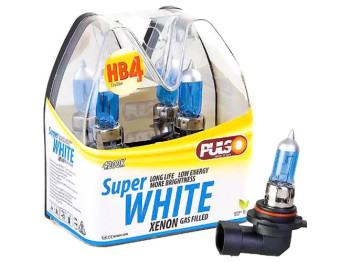 Лампи Pulso галогенні, HB4/9006/P22D, 12v55w, super white/plastic box