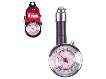 Манометр Штурмовик, AC-103/psi-кg/см2/0.5~7/кейс