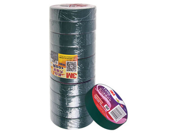 Изолента, 18мм x 20м x 0,15мм, зеленая (3М 1600)