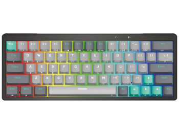 Клавіатура бездротова Fantech PRO63 MK912, Red Switch, BT+2.4G, 330×116×37мм, дизайн меркурій