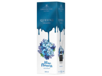 Ароматизатор жидкий для дома/офиса Tasotti Car & Home QUEENS White, Blue Flowers, 100мл
