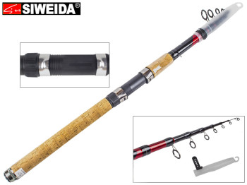 Удочка Siweida "Comet" карбон IM7, 7 колец, 8-секционная 3,9м, 80-150г