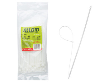 Хомут пластиковый Alloid, 3,6х150мм, 100шт, белый (PC-36150 W)