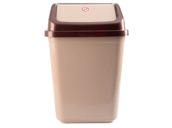 Контейнер для мусора Violet house brown - cappuchino с крышкой, 20л 8690069245805