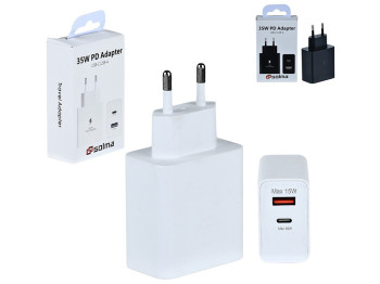 Мережевий зарядний пристрій SOLMA PD USB-C 35W/USB-A 15W