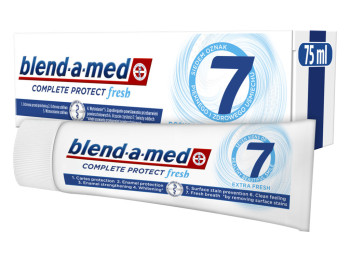 Паста зубна Blend-a-med Complete Protect 7, з фтором та м'ятою, комплексна дія, 75мл